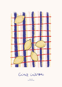 Plakát Cinq Citrons by Nynne Rosenvinge
