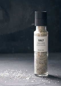 Sůl s česnekem a tymiánem s keramickým mlýnkem