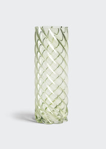 Skleněná váza Marshmallow zelená