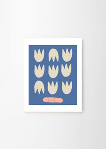 Plakát Blue Tulips by Anna Mörner