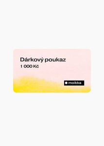 Moikka Dárkový poukaz elektronický 1 000 Kč