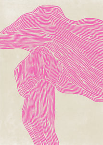 Plakát The Line - Pink by Rebecca Hein