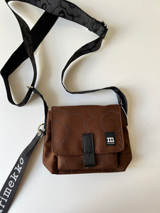 Kabelka Mini Messenger Piirto Unikko hnědá