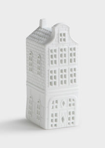 Domečky Amsterdam na čajovou svíčku porcelánové sada 3ks