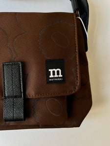 Kabelka Mini Messenger Piirto Unikko hnědá