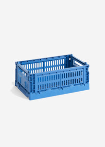 Úložný box Color Crate S skládací přepravka modrá electric blue