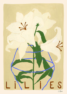 Plakát Lilies by Carla Llanos