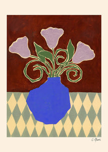 Plakát Purple Flowers by Carla Llanos