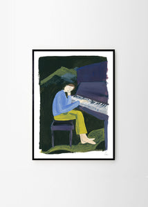 Plakát Hania at the Piano by Clara Schicketanz