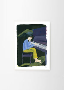 Plakát Hania at the Piano by Clara Schicketanz
