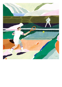 Plakát Tennis by Clara Selina Bach