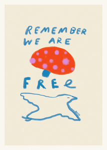 Plakát Remember You are Free by Das Rotes Rabbit