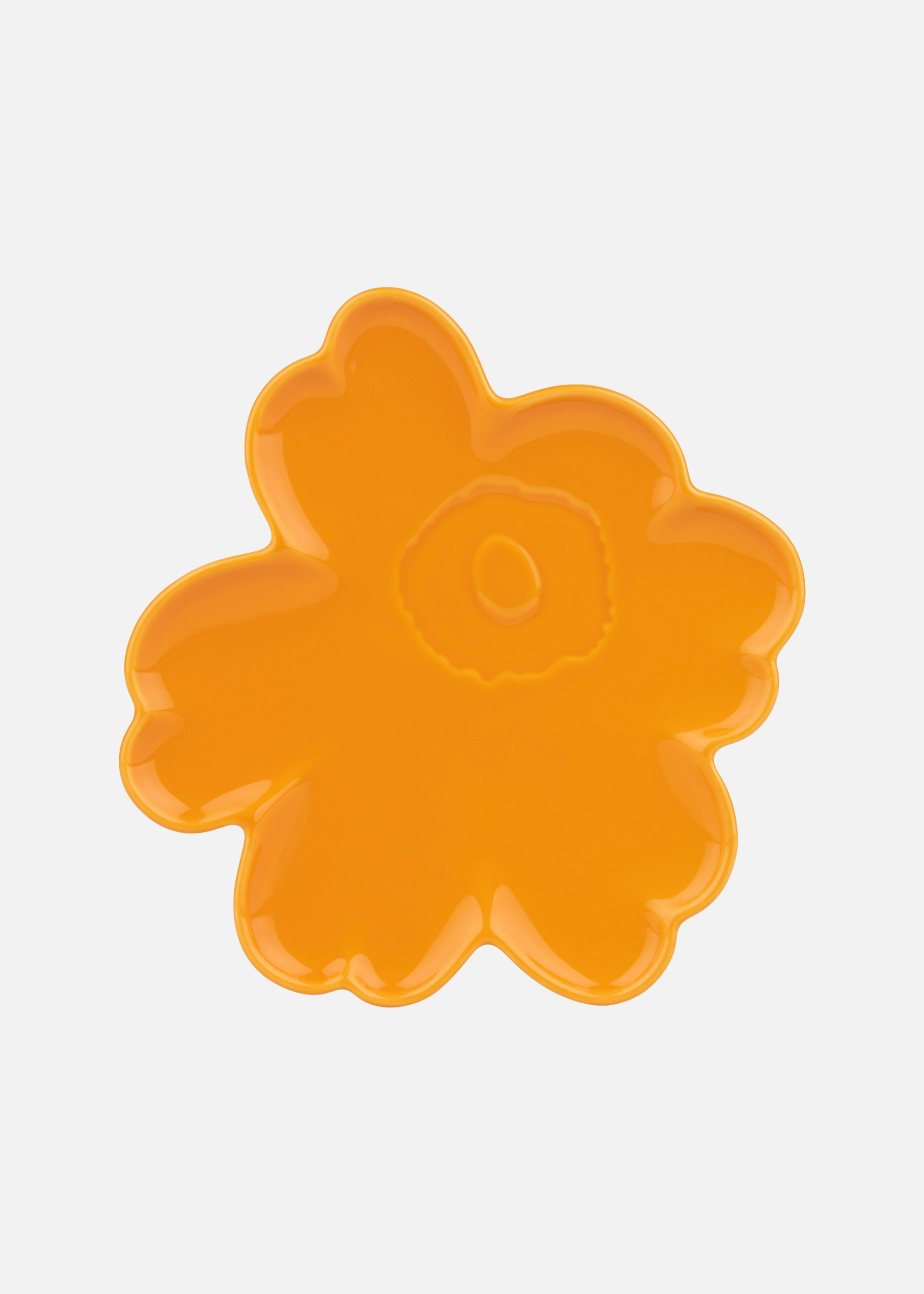 Talíř květina Unikko žlutý 20cm