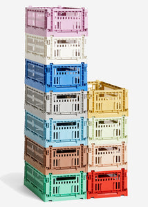 Úložný box Color Crate S skládací přepravka modrá electric blue