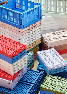 Úložný box Color Crate S skládací přepravka světle růžová powder