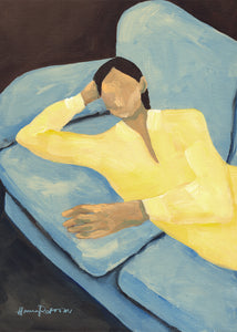 Plakát Blue Sofa by Hanna Peterson