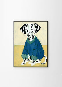 Plakát Dalmatian in Sweatshirt by Hanna Peterson
