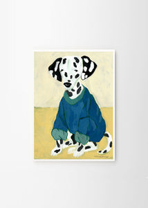 Plakát Dalmatian in Sweatshirt by Hanna Peterson