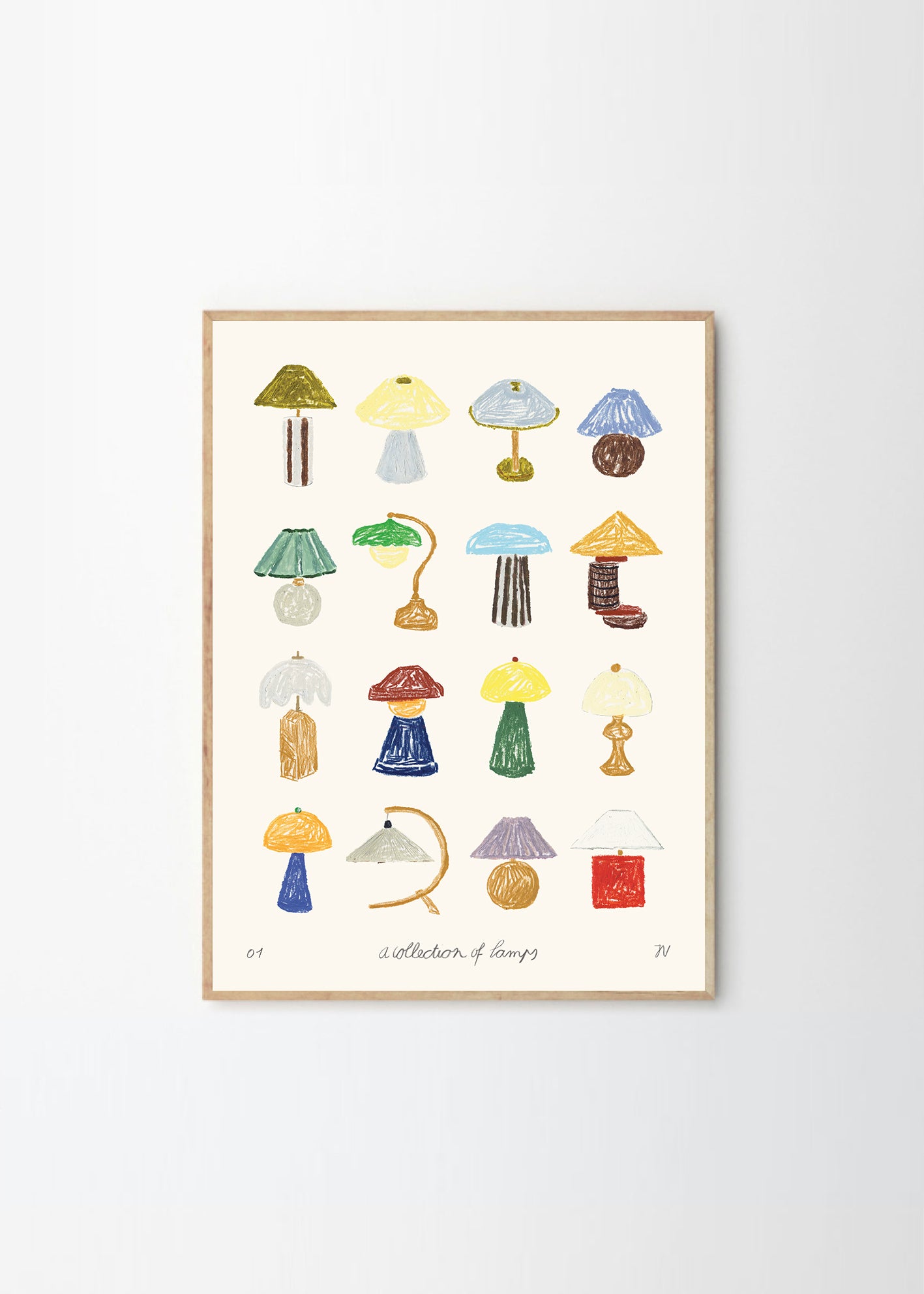 Plakát A Collection of Lamps by Isabelle Vandeplassche