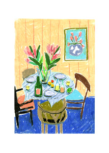 Plakát Pastel Table by Laura Page