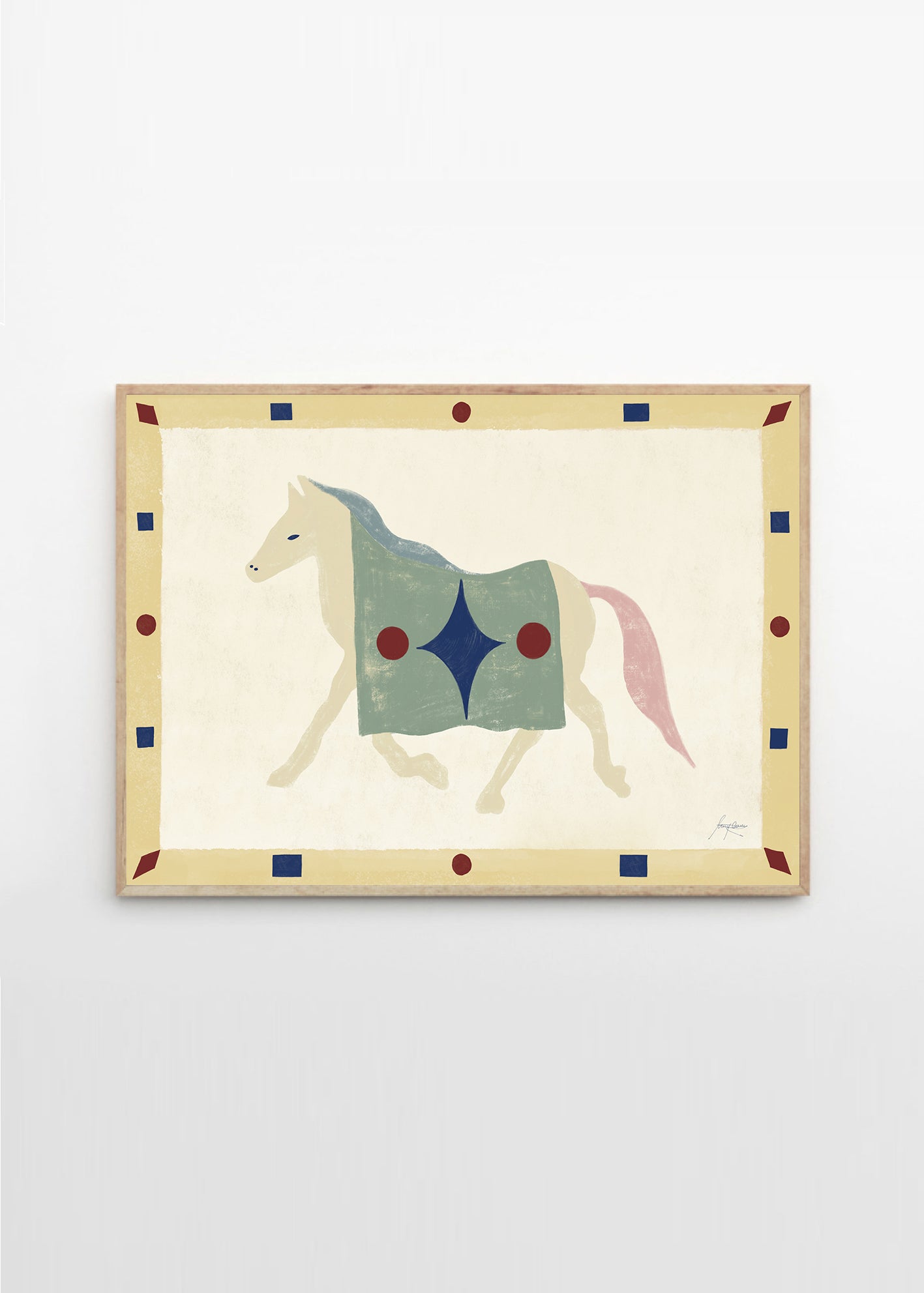 Plakát Horse Geometri by Lucrecia Rey Caro