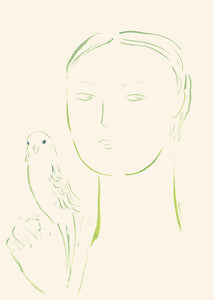 Plakát Boy and Parrot 02 by Oamul