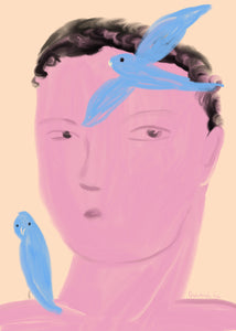 Plakát Boy and Parrot by Oamul