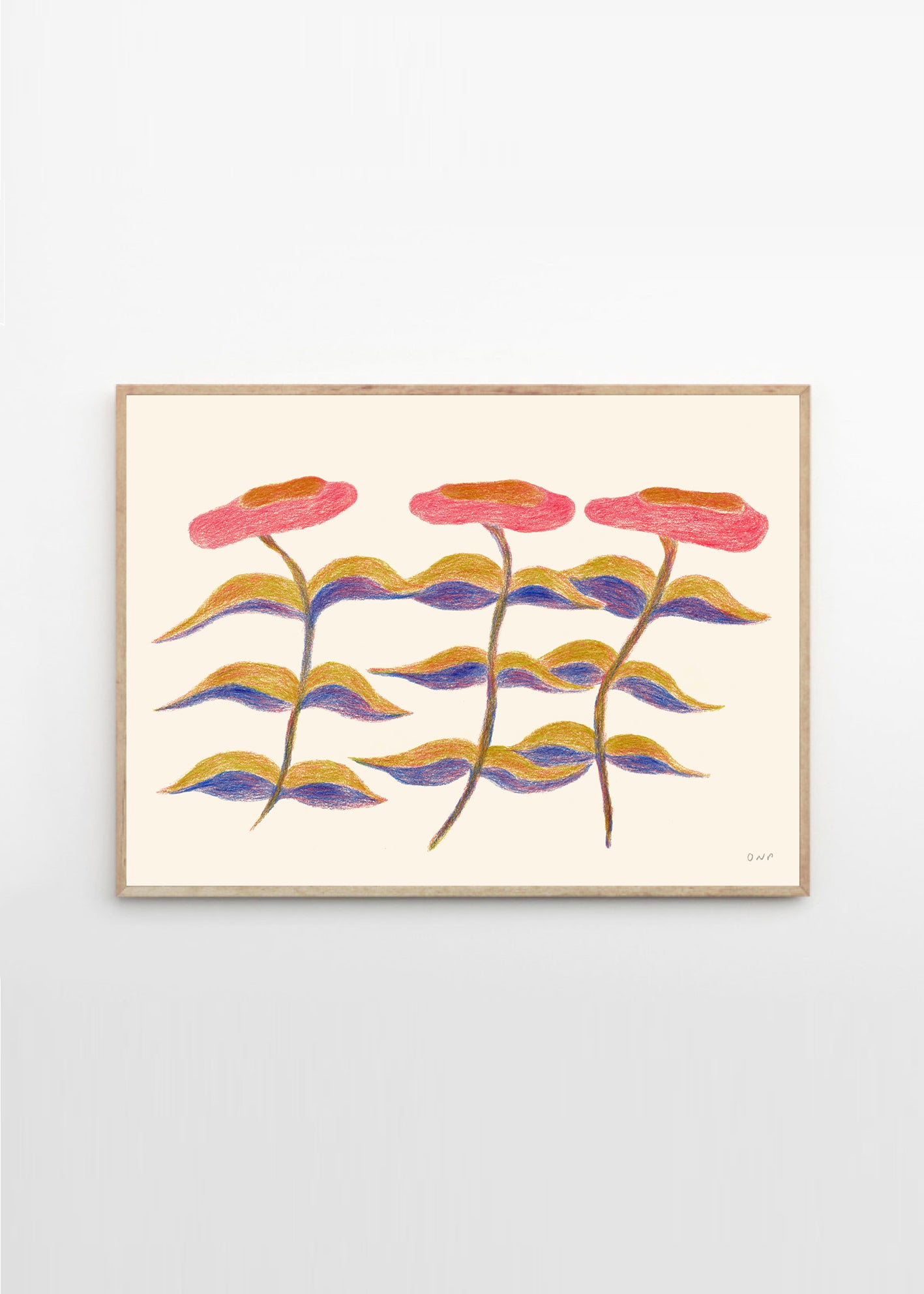 Plakát Three Flowers by Ojuna Njama Petersen