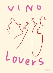 Plakát Vino Lovers by Ruby Hughes