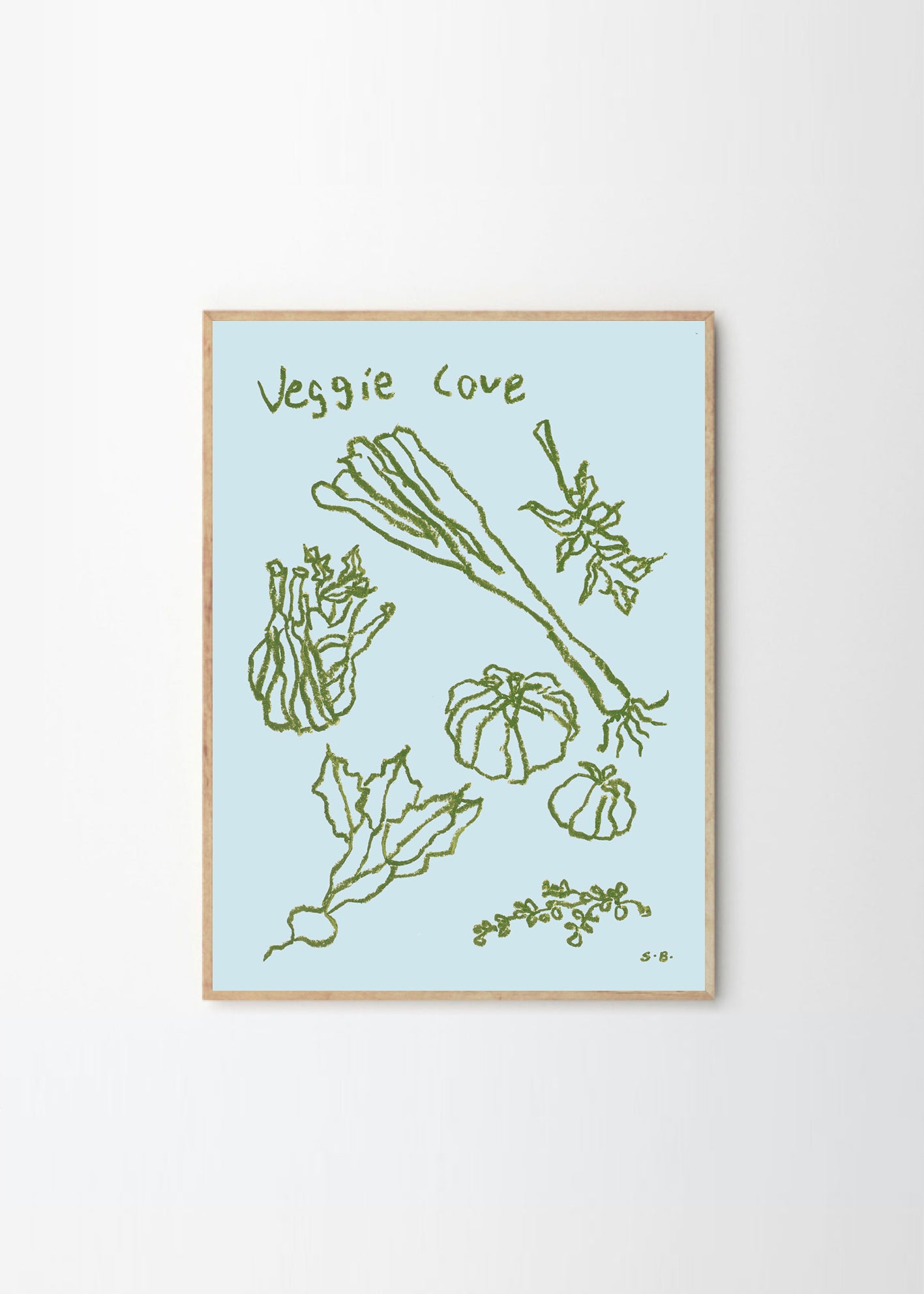 Plakát Veggie Love by Steffi Bauer