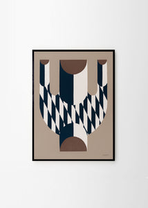 Plakát Vase with Diagonal Pattern by Studio Paradissi