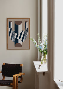 Plakát Vase with Diagonal Pattern by Studio Paradissi