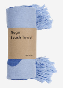 Plážová osuška Nugo velká 100x160cm modrá