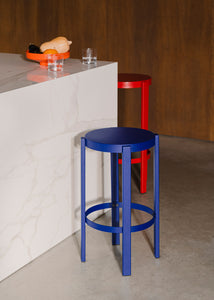 Barová stolička Doon 65cm kovová Blueberry pie modrá