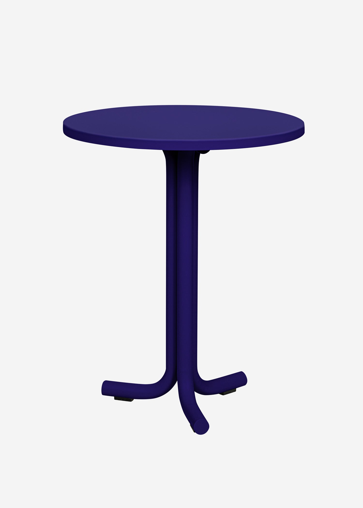 Venkovní kovový bistro stolek Nokk modrý 59cm