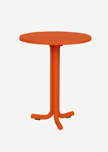 Venkovní kovový bistro stolek Nokk oranžový 59cm