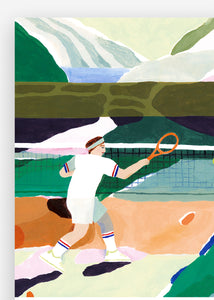 Plakát Tennis by Clara Selina Bach