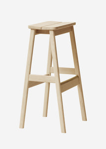 Barová stolička Angle by Herman Studio 75cm dubová bělená