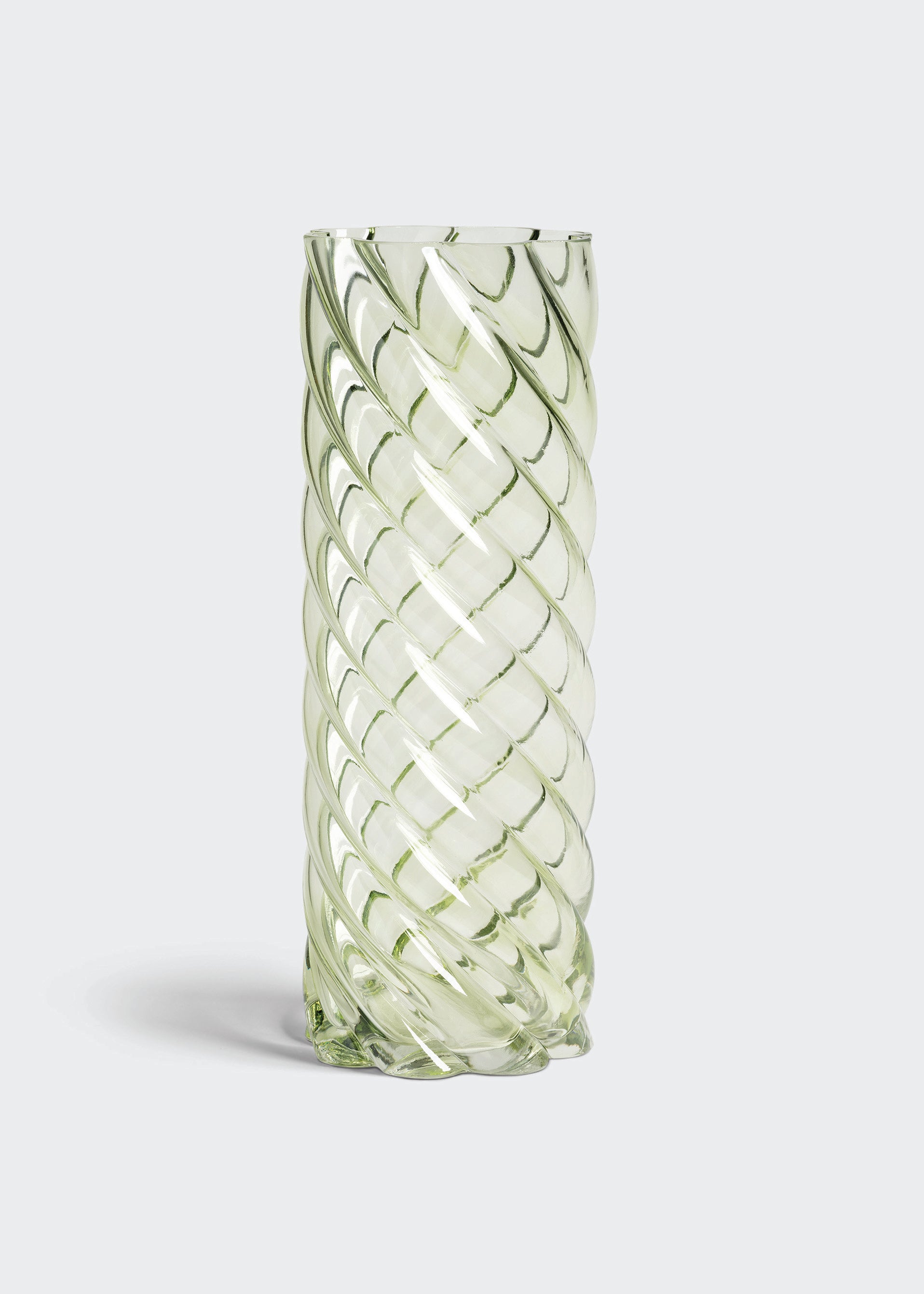 Skleněná váza Marshmallow zelená