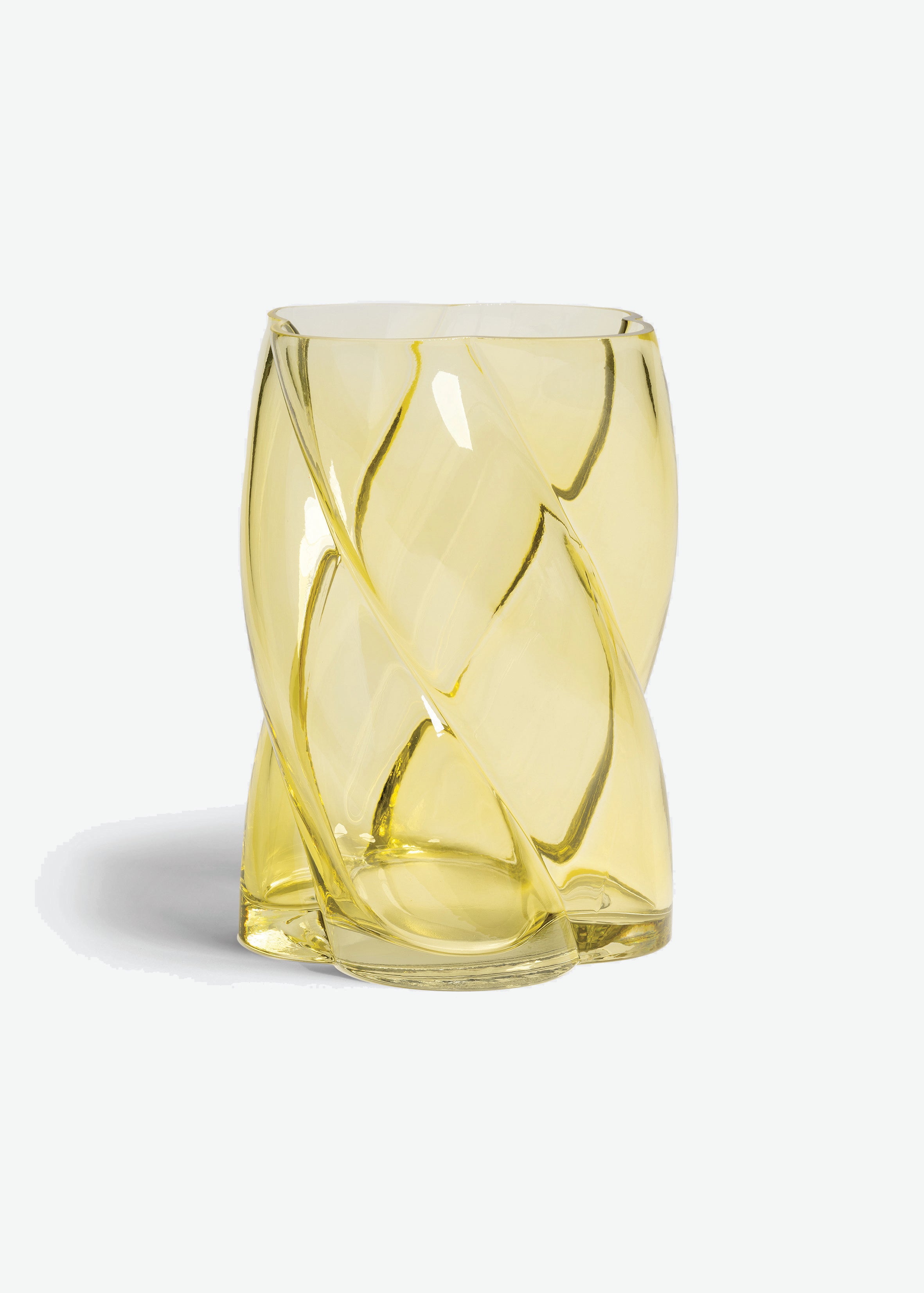 Skleněná váza Marshmallow žlutá