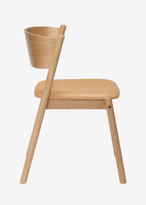 Dubová jídelní židle Oblique se sedákem sada 2ks 