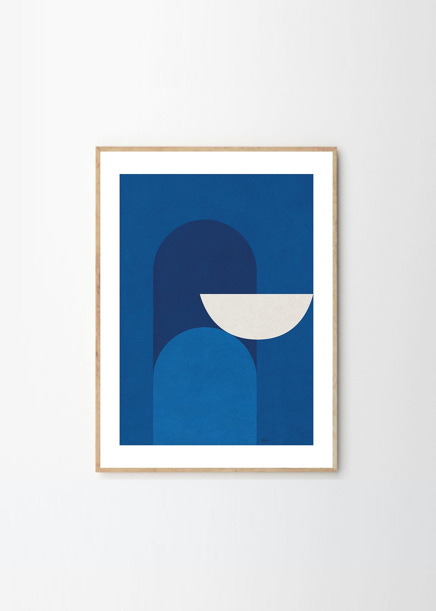 Plakát Abstract Blue by Alexandra Papadimouli