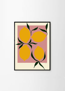 Plakát Pink Lemon by Anna Mörner