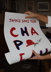 Plakát Le Chapeau Rond et Rouge by Another Art Project