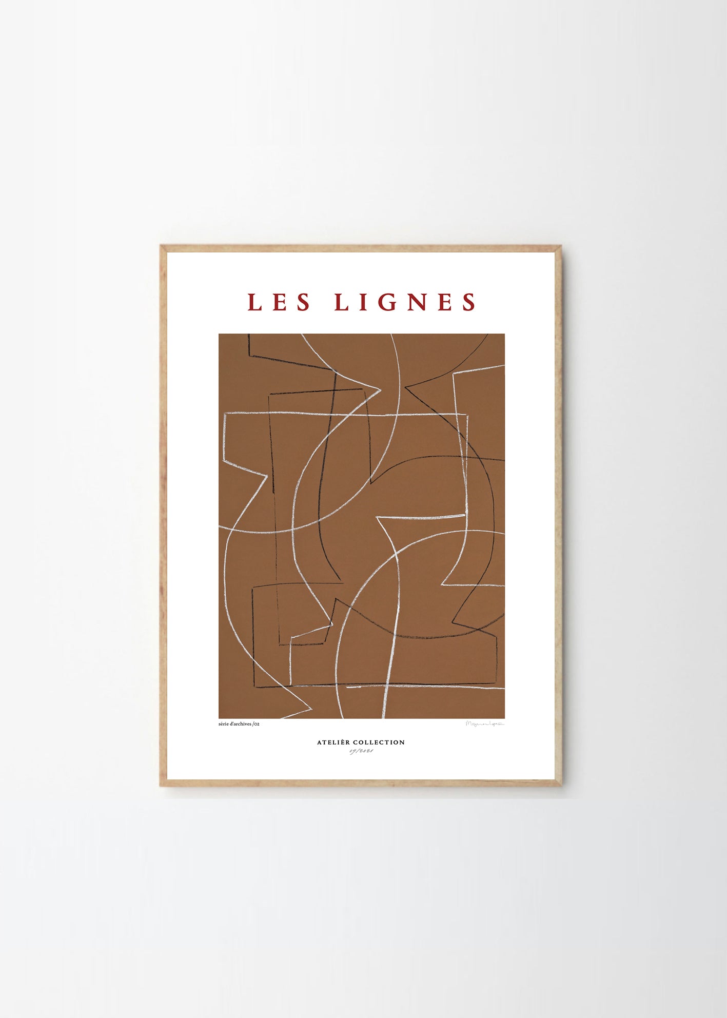 Plakát Les Lignes by Berit Mogensen Lopez