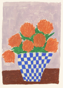 Plakát Orange Flowers by Carla Llanos