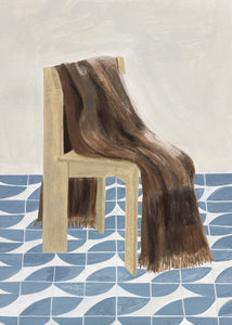 Plakát Chair with Blanket by Isabelle Vandeplassche