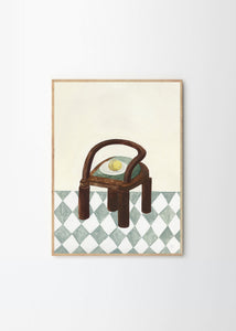 Plakát Chair with Fruit by Isabelle Vandeplassche