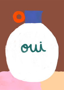 Plakát Vase Oui by Matías Larrain