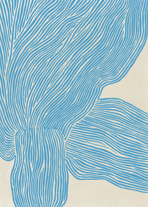 Plakát The Line - Blue by Rebecca Hein